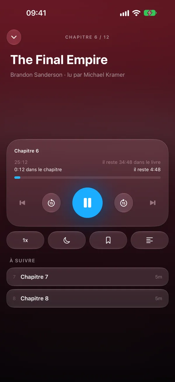Lecteur d'Ondélie sur iPhone